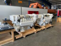 Marine engines MAN D2862LE436 (V12-1800) IMO tier II with 2x gearbox ZF3055 A