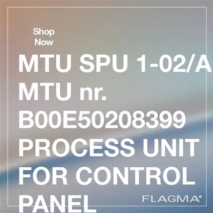 MTU SPU 1-02/A MTU nr. B00E50208399 Process Unit for Control Panel