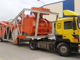 MVS 100M 100m3/hour Mobile Concrete Batching Plant