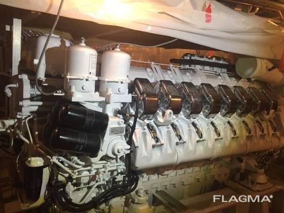 2 units MTU 16V4000M90 marine propulsion engines sale w/gear