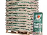 Pine Wood pellets 15kg , 1ton bags packing - photo 1