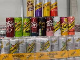 Schweppes and Dr Pepper 330m